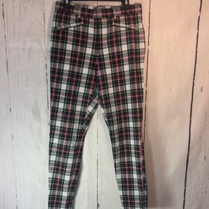 GAP Women’s Plaid Pants - green, blue Red, White